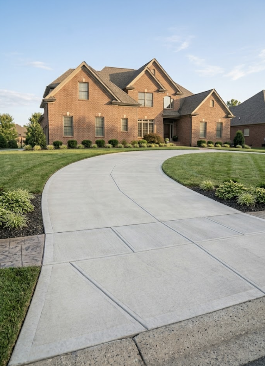 Concrete driveway project